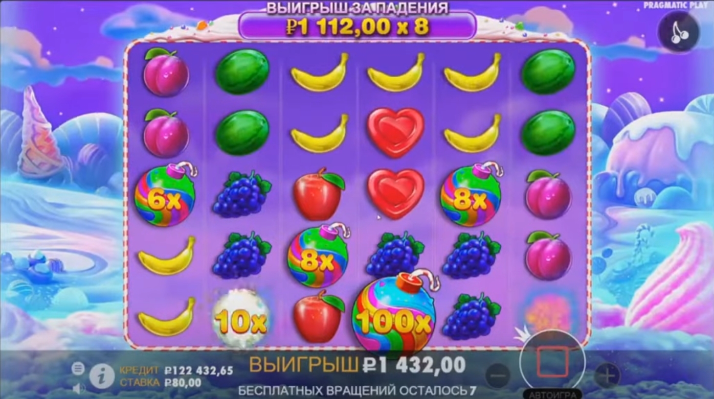 Sweet Bonanza от провайдера Pragmatic Play